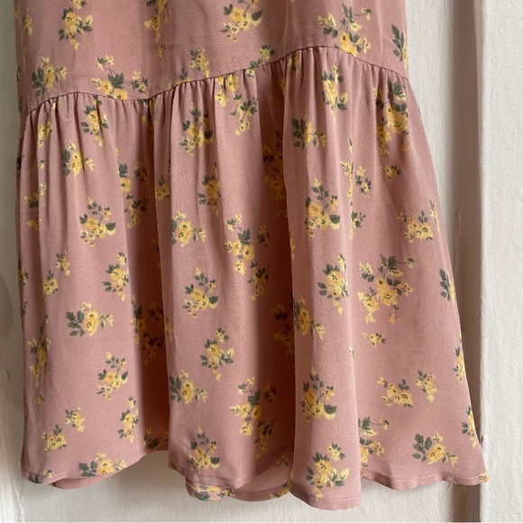 NWT Reformation Emersyn Floral Pink Midi Slip Dress Size 0 - Picture 6 of 8